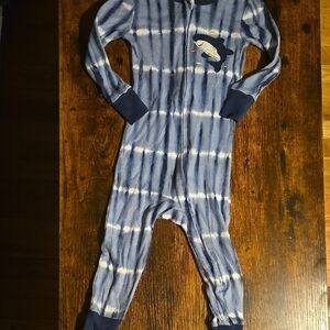 Kids Headquarters Blue and White Tie-Dye Bodysuit